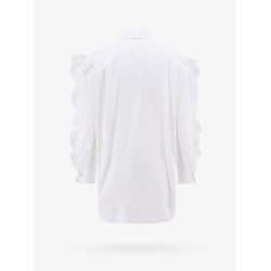 Cotton shirt with rouches detail