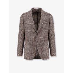 Single-breasted prince of wales blazer