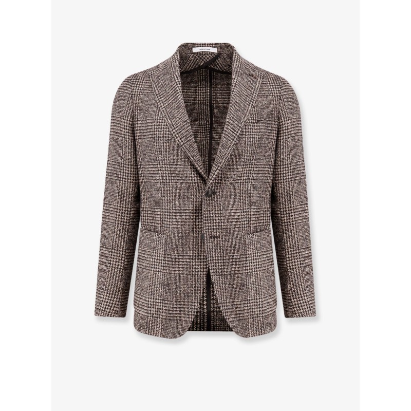 Single-breasted prince of wales blazer