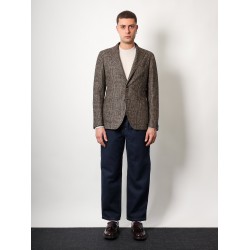 Single-breasted prince of wales blazer