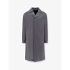 Wool and silk coat with martingale