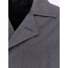 Wool and silk coat with martingale