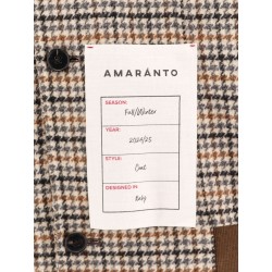 Wool blend jacket with pied de poule motif