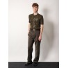 Braided wool polo shirt with ff details