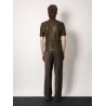 Braided wool polo shirt with ff details