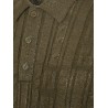 Braided wool polo shirt with ff details