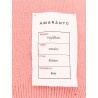 Wool and cashmere sweater with logoed label
