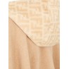Double cashmere and wool poncho