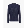 Braided wool sweater with ff details