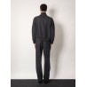 Stretch cashmere trouser with logoed detail