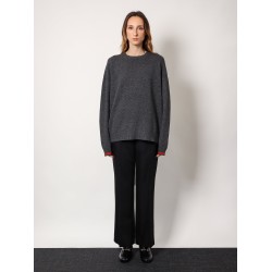 Wool and cashmere sweater with web details