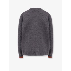Wool and cashmere sweater with web details
