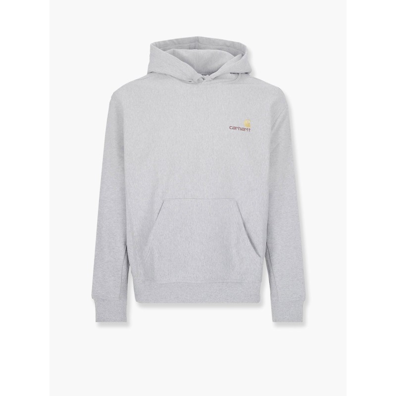 American script cotton blend sweatshirt with embroidered  logo