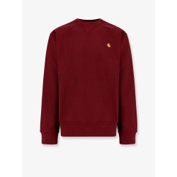 American script cotton blend sweatshirt with embroidered logo