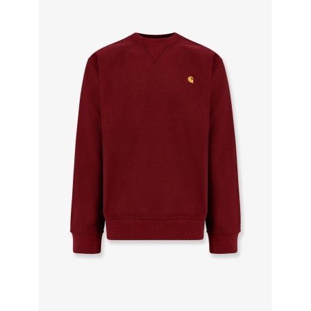 American script cotton blend sweatshirt with embroidered logo