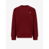 American script cotton blend sweatshirt with embroidered logo
