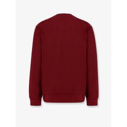 American script cotton blend sweatshirt with embroidered logo