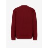American script cotton blend sweatshirt with embroidered logo