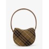 Rocking horse canvas shoulder bag with burberry check motif