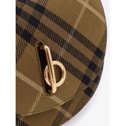 Rocking horse canvas shoulder bag with burberry check motif