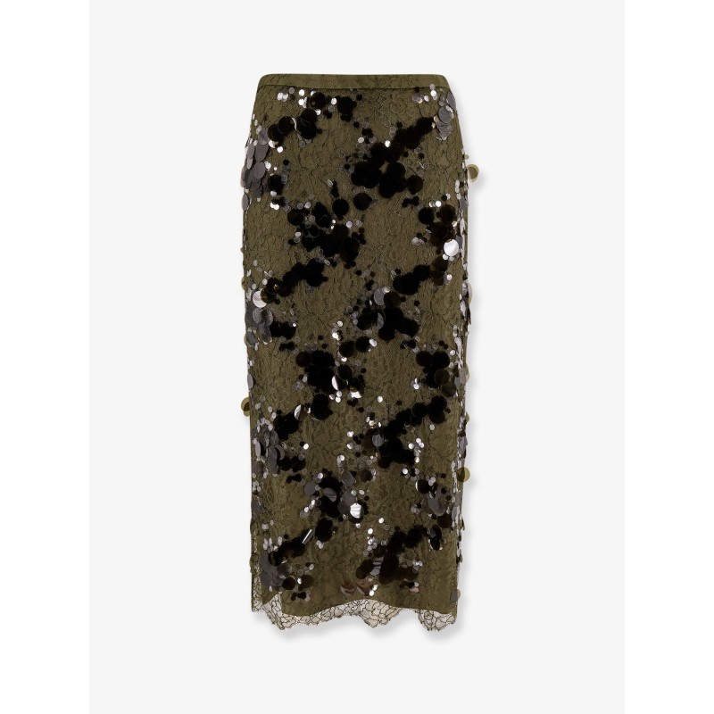 Laces skirt with all-over sequins