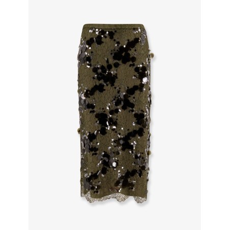 Laces skirt with all-over sequins