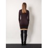 Mini wool dress with contrasting details