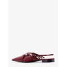 Leather slingback with bands and gucci buckle