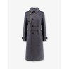 Cotton blend trench with burrberry check lining