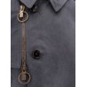 Cotton blend trench with burrberry check lining