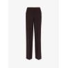 Virgin wool trousers with metal ff details