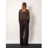 Virgin wool trousers with metal ff details