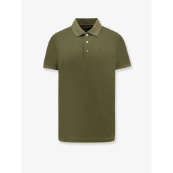 Polo shirt with ff embossed logo