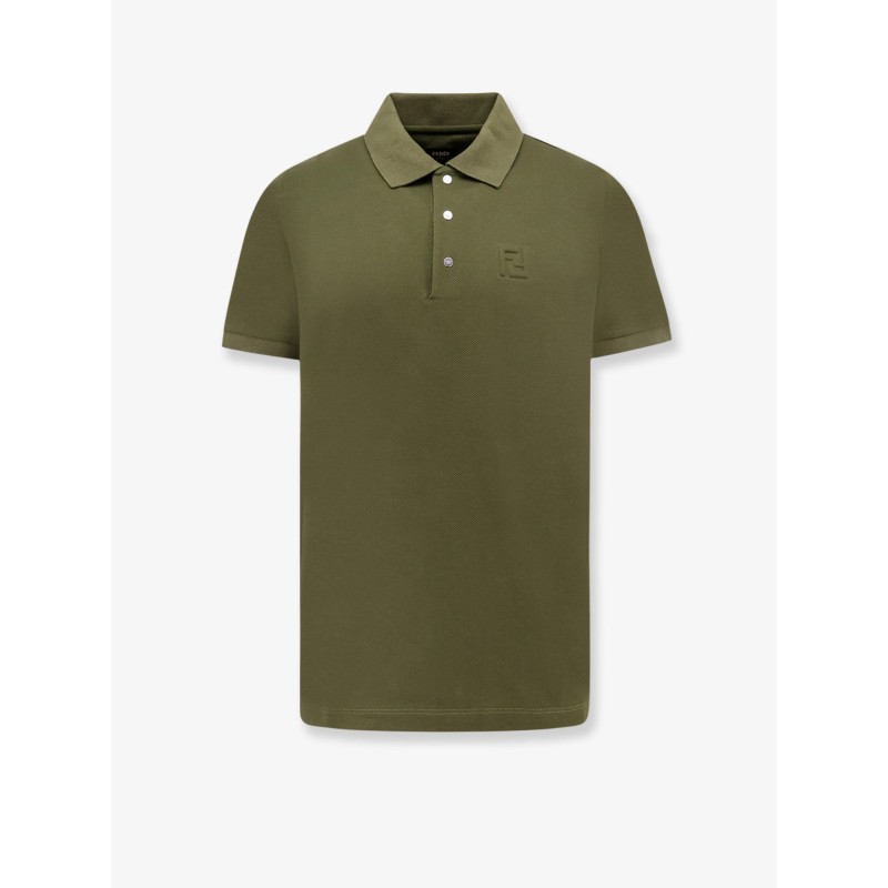 Polo shirt with ff embossed logo