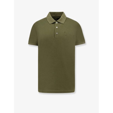 Polo shirt with ff embossed logo