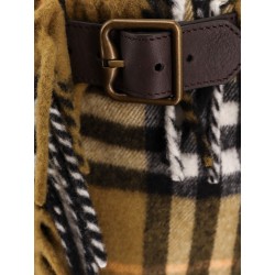 Wool and cashmere skirt with check motif