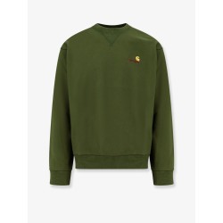 American script cotton blend sweatshirt with embroidered logo
