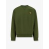 American script cotton blend sweatshirt with embroidered logo