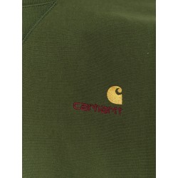 American script cotton blend sweatshirt with embroidered logo