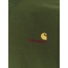 American script cotton blend sweatshirt with embroidered logo