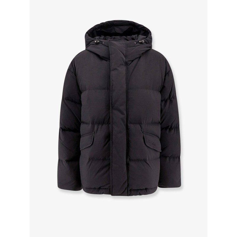 Unisex goose down jacket with hood