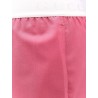 Wool shorts with frontal logo