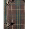 Cotton trench with check motif