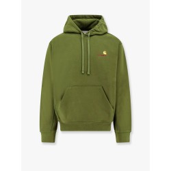 American script cotton blend sweatshirt with embroidered  logo
