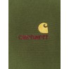 American script cotton blend sweatshirt with embroidered  logo