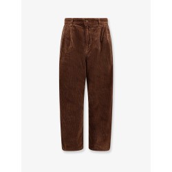 Evan corduroy trouser with logo patch