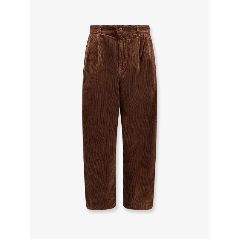 Evan corduroy trouser with logo patch