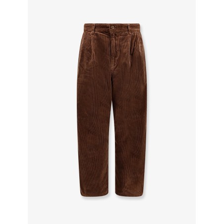 Evan corduroy trouser with logo patch