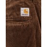 Evan corduroy trouser with logo patch