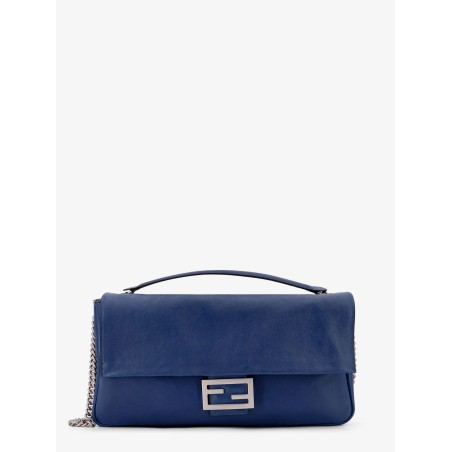Baguette chain large leather shoulder bag